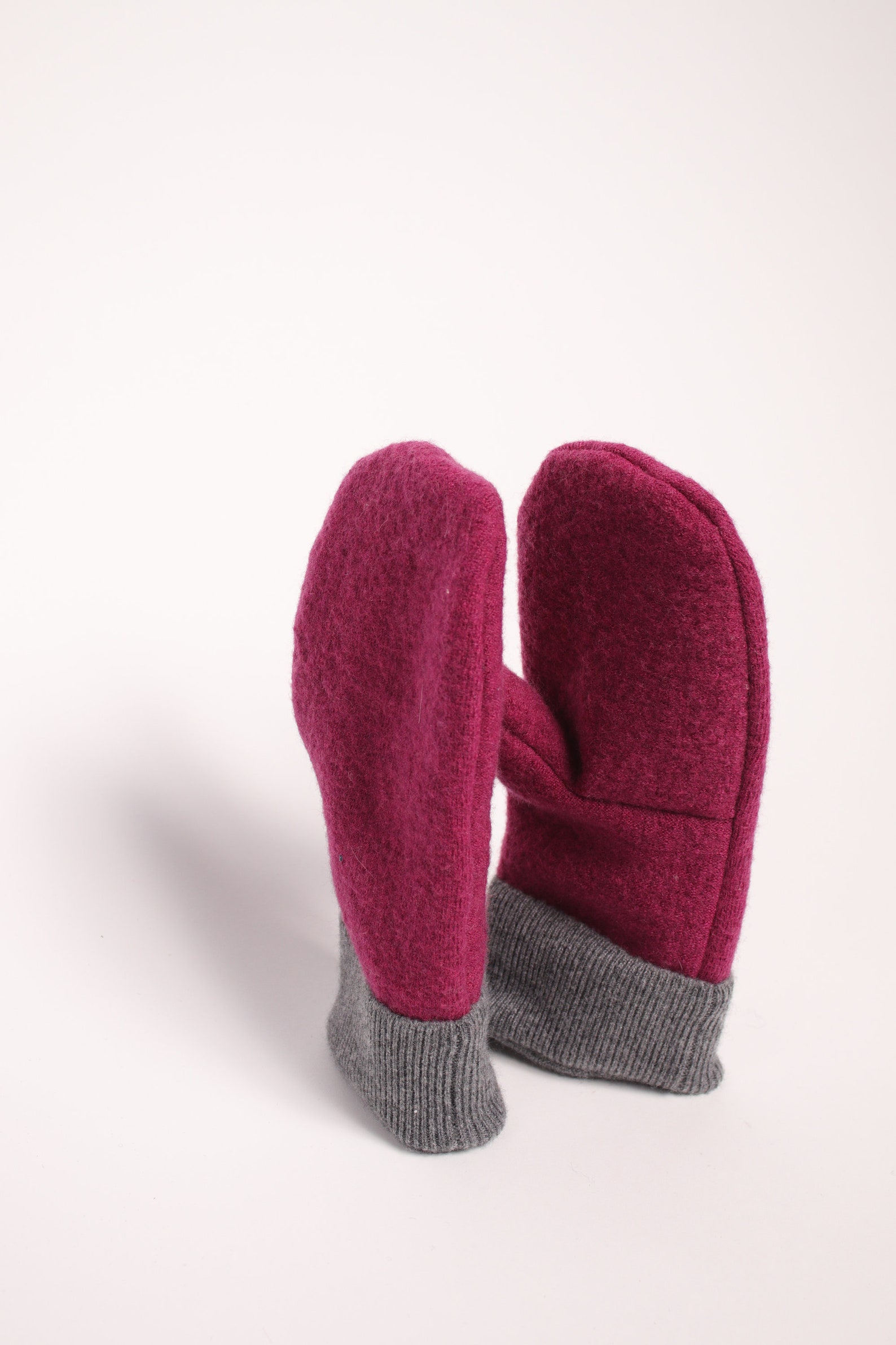 Medium Handmade Wool Mittens Fleece Lined Etsy Italia
