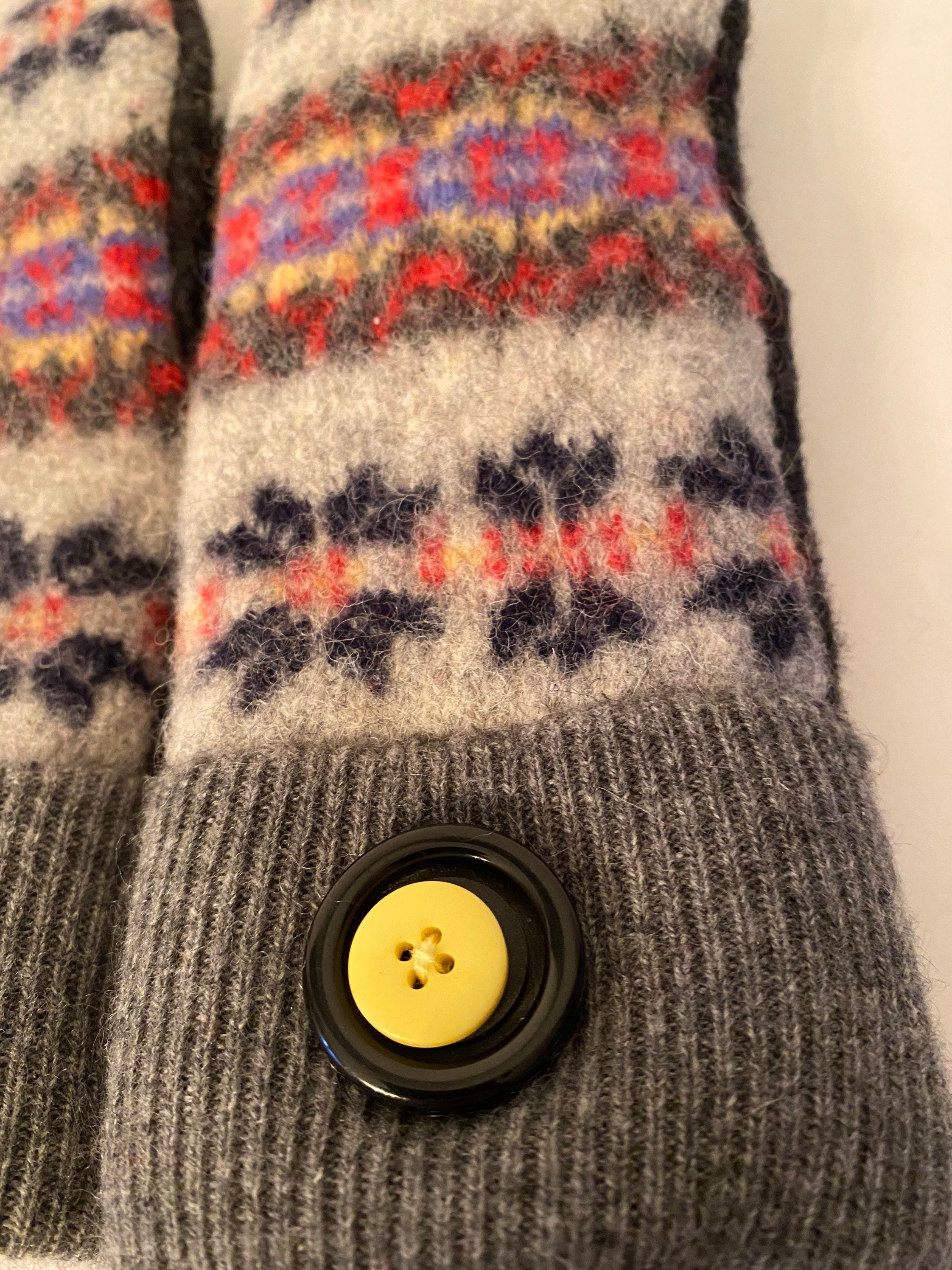 Small Children's Handmade Wool Mittens Fleece Lined Etsy