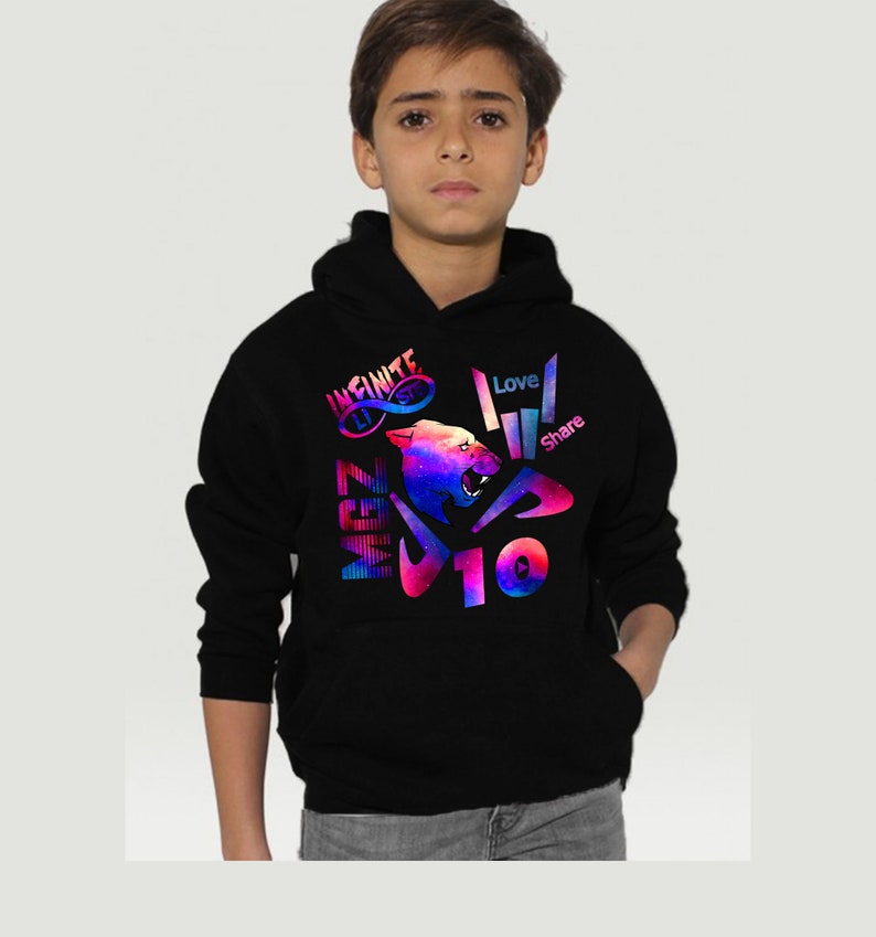 Inspired by share the love shirt Kids Youtubers Logo Hoodie Dude Perfect hoodie mgz merch Infinite lists kids hoodie Mrbeast Merch