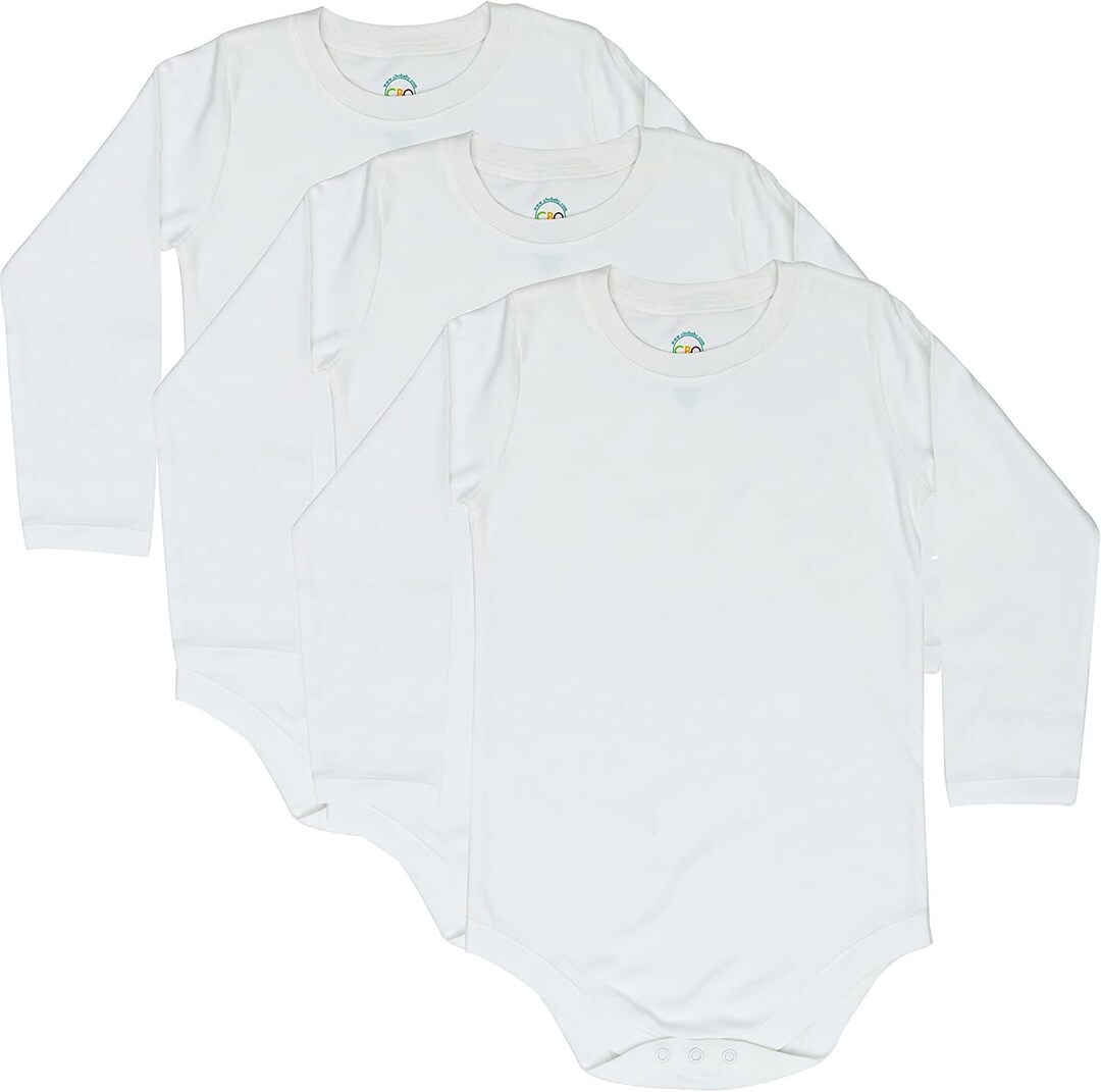 Cbobaby 4T 5T 6T Toddler Bodysuit Long Sleeve Round Crew Neck - Etsy