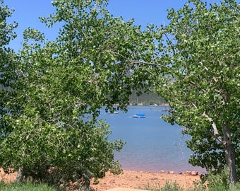 Window to the Blue: Limited Edition Lake Photograph