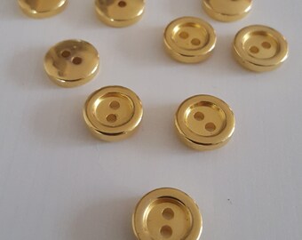Venezuela:Knopf:Anker,gold,23 mm 3 Stück