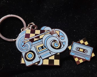 Chill Wave Set Enamel Keychain/Pin
