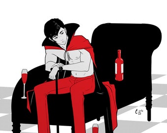 Red Velvet Vampire Mizuto 5x7"