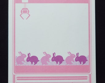 Spring Bunny UFO Catcher Memo Pad