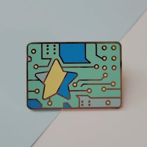 Star Circuit Enamel Pin