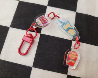 Dollar Menu Burger Dangling Charms
