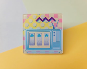 Electric Forecast Acrylic Pin