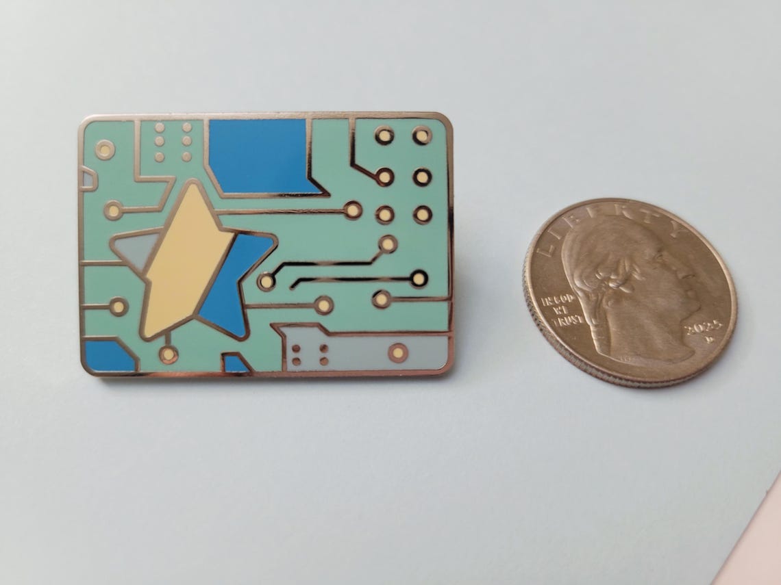 Star Pin Rcm Star Circuit Enamel Pin - Etsy