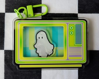 TV Ghost Shaker Keychain