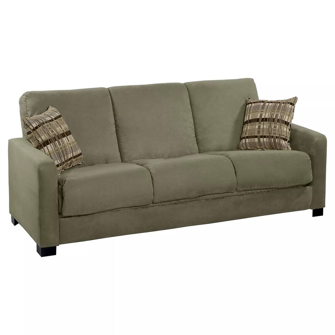 Limited Edition Sage Green Microfiber Futon Sleeper Sofa Couch Etsy