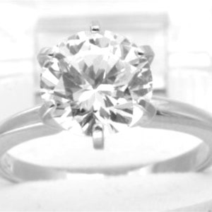 0.40ct Natürliche GIA Zertifiziert I1 G Diamant Massiv 14K Weißgold Verlobungsring Solitär Cocktail Hochzeit Statement Jubiläum Kostenlose Resiz