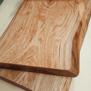 Large live edge cutting board made from solid European oak James Martin Style Kitchen Chopping Block or Cheese Board