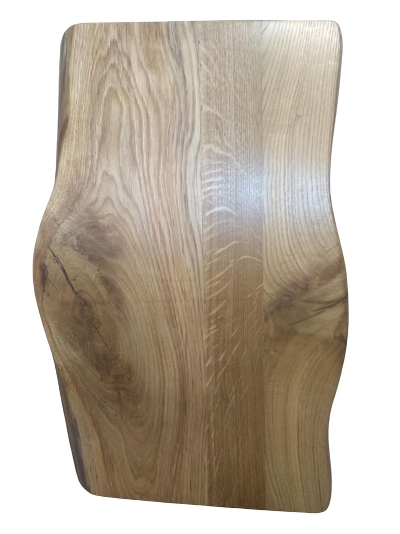 Live Edge Oak Cutting Board: Large Kitchen Chopping Block Cheese board image 8