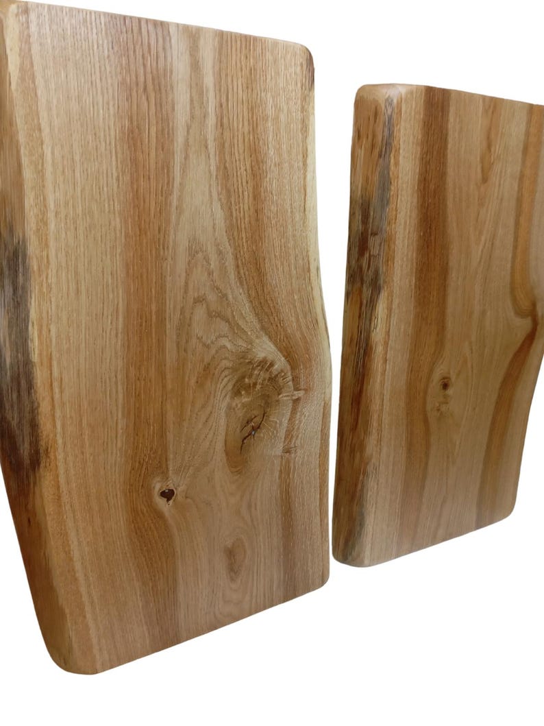 Live Edge Oak Cutting Board: Large Kitchen Chopping Block Cheese board image 10