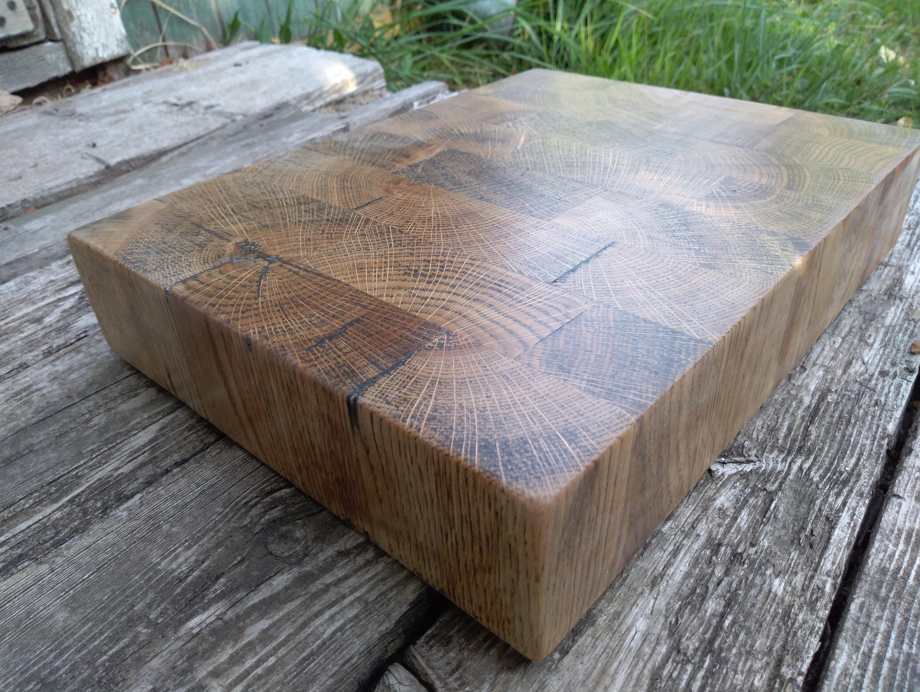 Tabla de cortar gruesa Tabla de cortar de roble Bloque de cocina grande