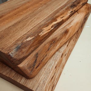 Large live edge cutting board made from solid European oak James Martin Style Kitchen Chopping Block or Cheese Board
