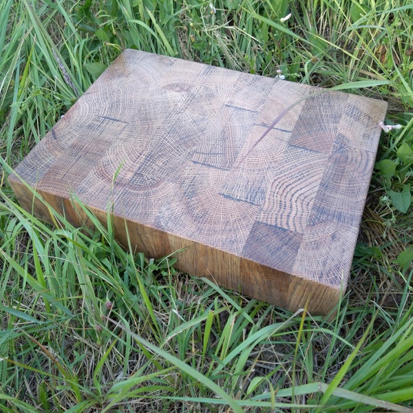 Thick chop board Oak cutting board  Large Kitchen Block