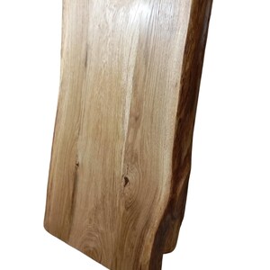 Live Edge Oak Cutting Board: Large Kitchen Chopping Block Cheese board image 9
