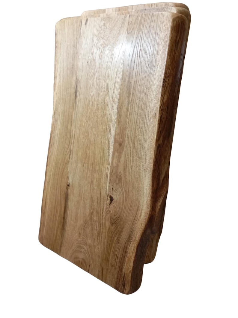 Live Edge Oak Cutting Board: Large Kitchen Chopping Block Cheese board image 9