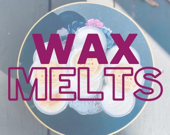 Strong scented wax melt samples, Candle melts, Personalized gifts, Coconut wax tart melts, Soy candles