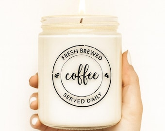 Coffee House Scented Soy Candle, Coffee Scented Candle, Scented Soy Candle, Soy Candles