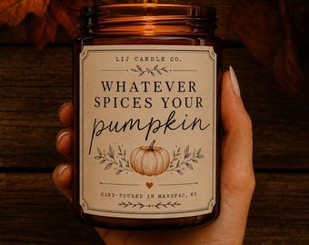 Pumpkin Spice, Pumpkin Scented Candle, Pumpkin Soy Candle, Fall Candle, Autumn Candle, Fall Decor, Soy candles handmade