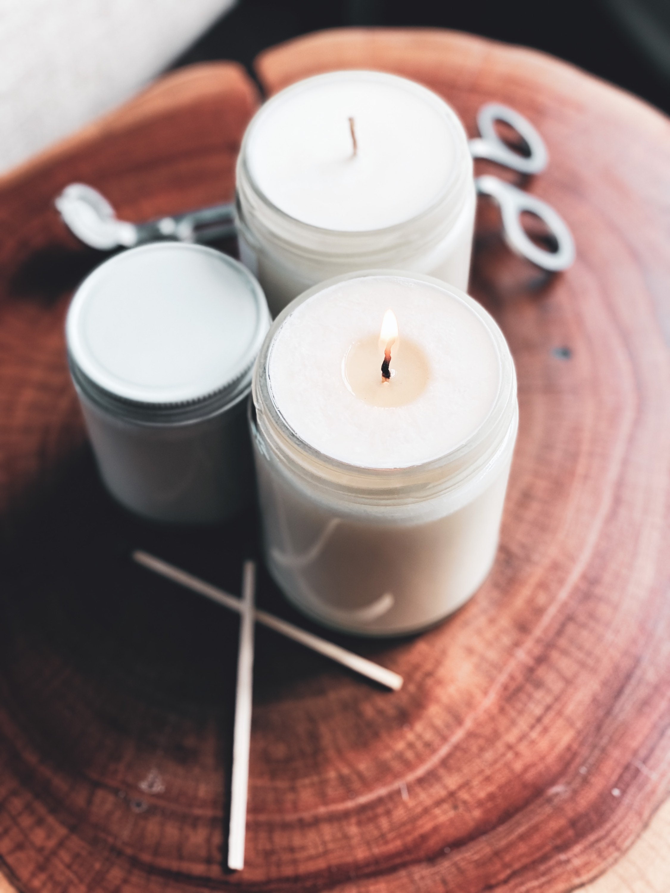 Lemon zest candle Lemon scented candles Clean Candles Clean Etsy