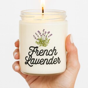 Self care candle, French lavender aromatherapy candle, Lavender scented soy candle, Lavender candle, Handmade soy candle, Soothing candle