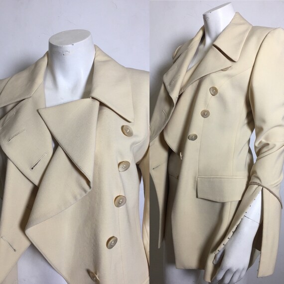 Martine SITBON Jacket Beige ivory Color Spirit Men s Frock Coat Early 19th Century Magistrale Etsy Canada