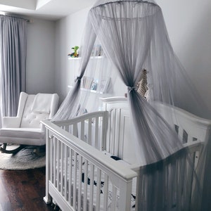 Children's canopy, baby canopy, bed canopy, kids play tent, magical fort, kids reading area, play space, crib tent, tulle tent, sleep net image 6