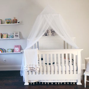 Children's canopy, baby canopy, bed canopy, kids play tent, magical fort, kids reading area, play space, crib tent, tulle tent, sleep net image 2