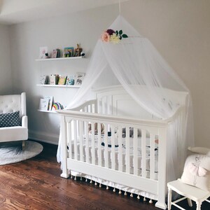 Children's canopy, baby canopy, bed canopy, kids play tent, magical fort, kids reading area, play space, crib tent, tulle tent, sleep net image 3