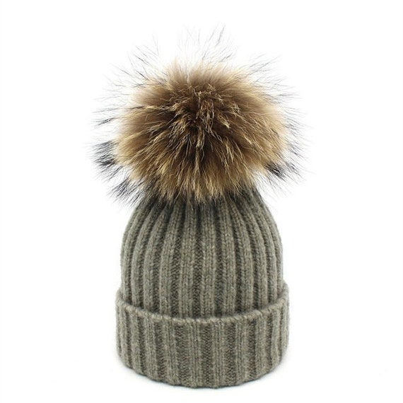 Jolie Bebe girls real fur pom wool hat bebe Fur Hats for Women for sale | eBay main image 3