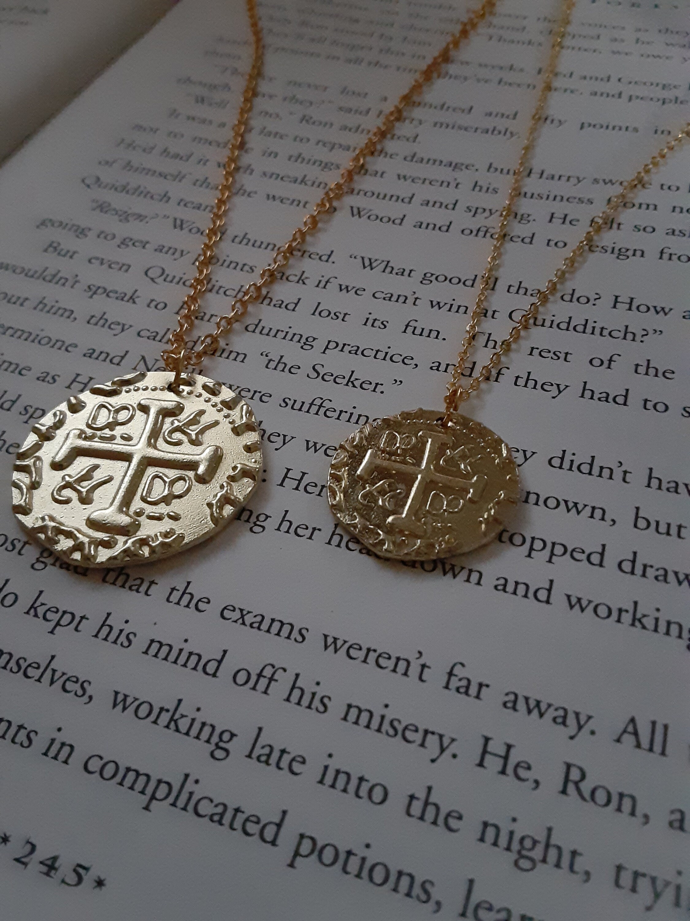 Gold Pirate Medallion Gold Doubloon 