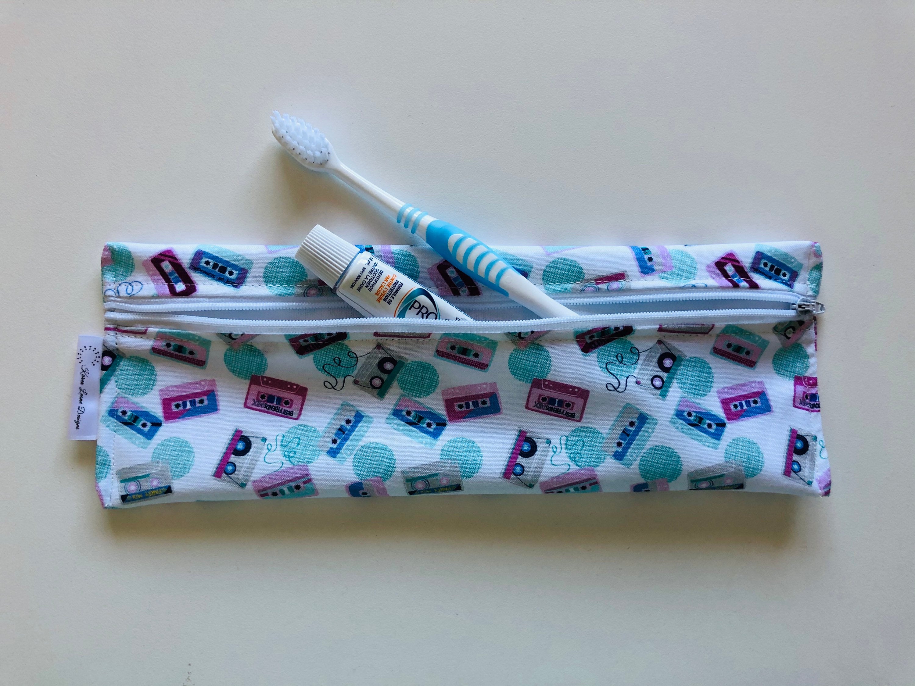 Straw/Cutlery Bag Toothbrush bag reusable toiletry bag Etsy