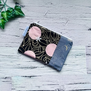 Small Zipper Coin Purse, Handmade Zipper Bag, Gifts Under 15