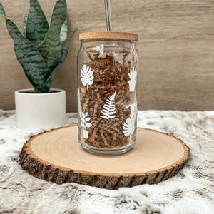 Plant Lover Wrap Around Glass 16oz Cold Beverage Glasses beer can shaped glass house plants plant parent image 4