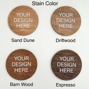 Zip Code and City Wooden Ornament customizable 3.5 inches option to personalize back housewarming gift moving gift image 5
