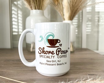 Logo Mug | 15 oz | Dishwasher Safe | Microwave Safe | tall white mug | small business logo mug in color
