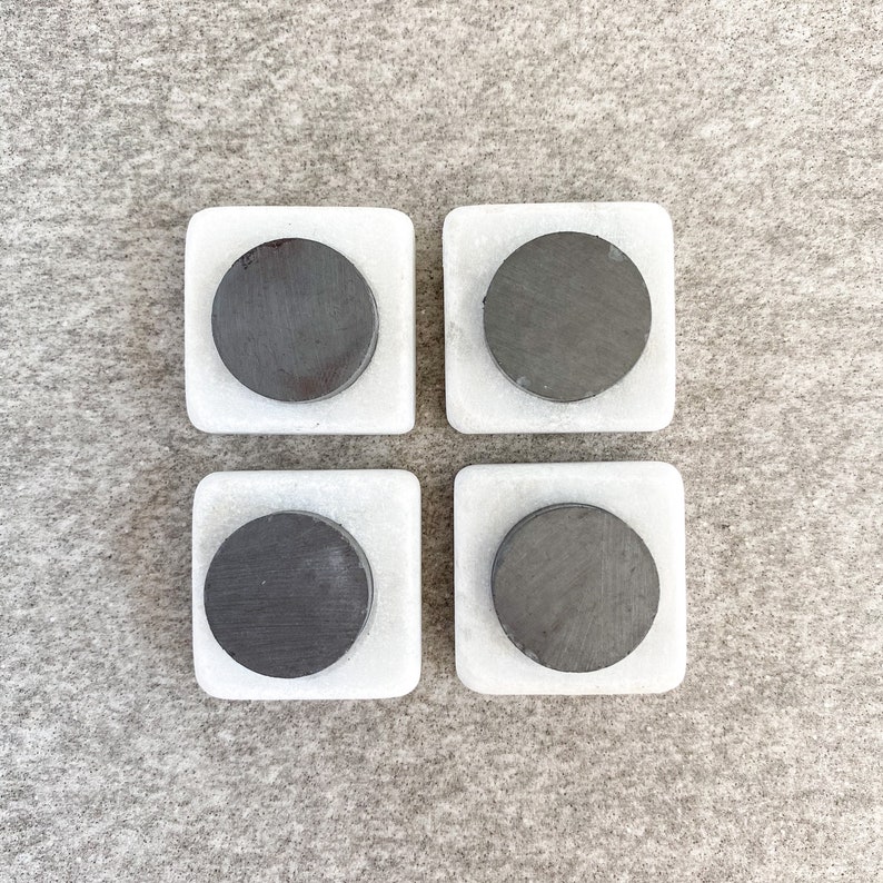 Stone Magnets Set of 4 or 6 Strong-Hold Magnet image 7