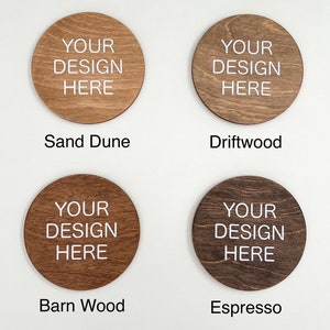 Wooden Magnets with Strong Hold custom hometown magnets 1.5 inches round housewarming gift moving gift engagement gift image 8