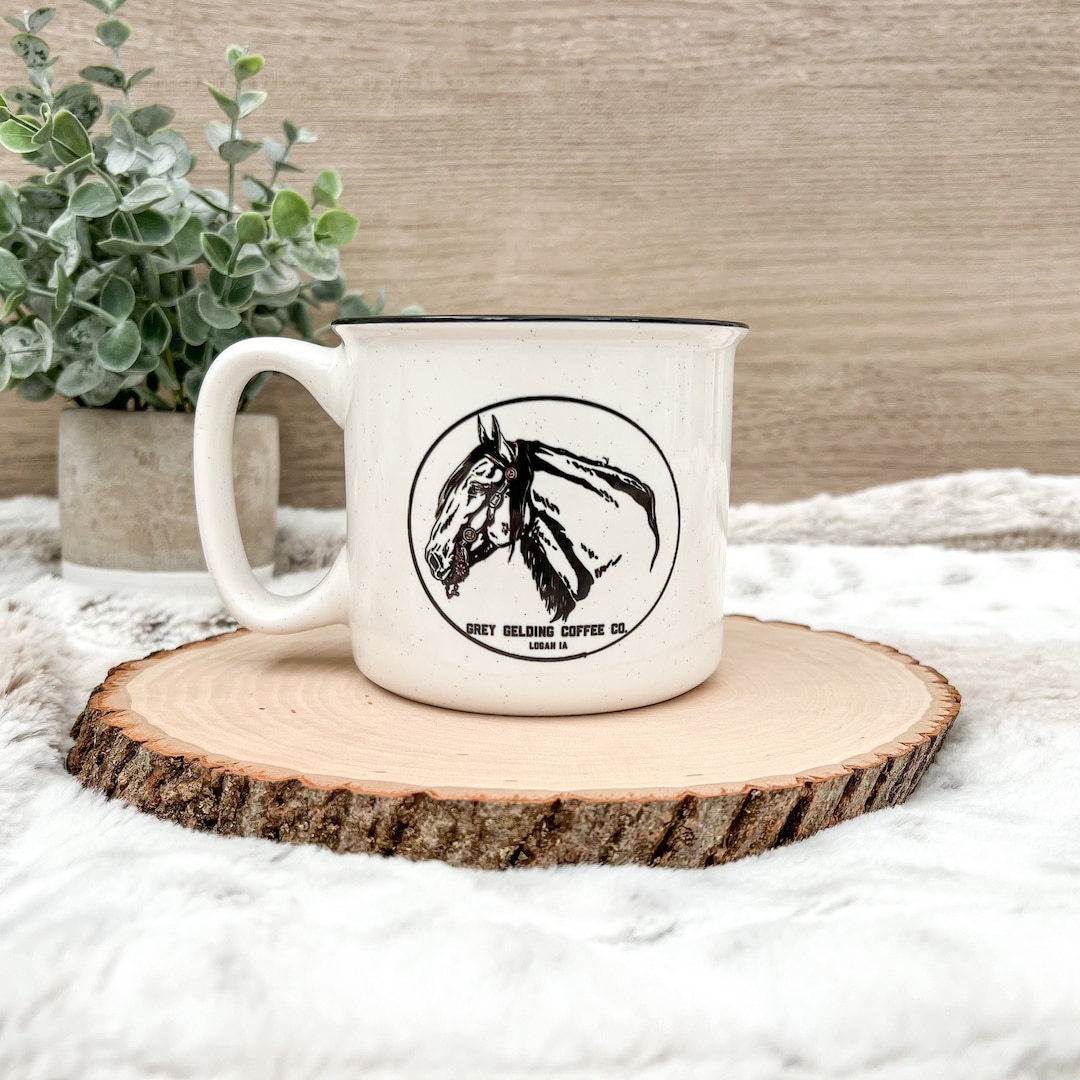 Logo Mug 18oz Dishwasher Safe Microwave Safe Camper Style Mug Small