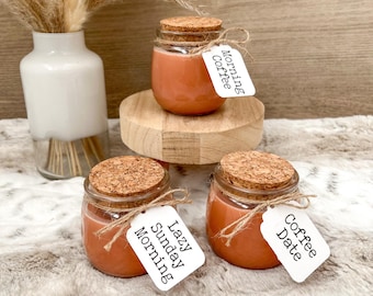 Custom Coffee Scented Soy Candle | Personalized Label, 7oz