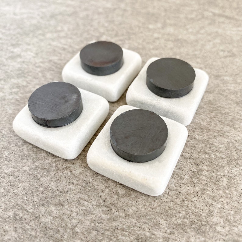 Stone Magnets Set of 4 or 6 Strong-Hold Magnet image 6