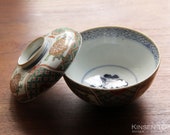 Old Imari ware, Vintage Chawan, Japanese Antique Ceramic, Ko-Imari, Tableware