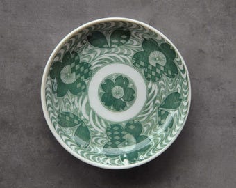 13cm / Antique INBAN Plate | Japanese Retro Graphic