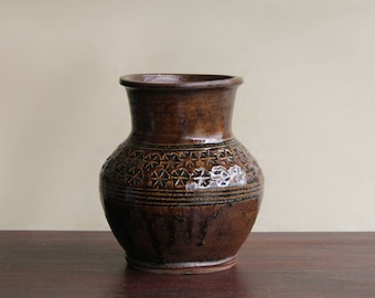 H17.5cm / Vase by Ichiro Kimura | Japanese Vase | Mashiko Pottery | Mingei