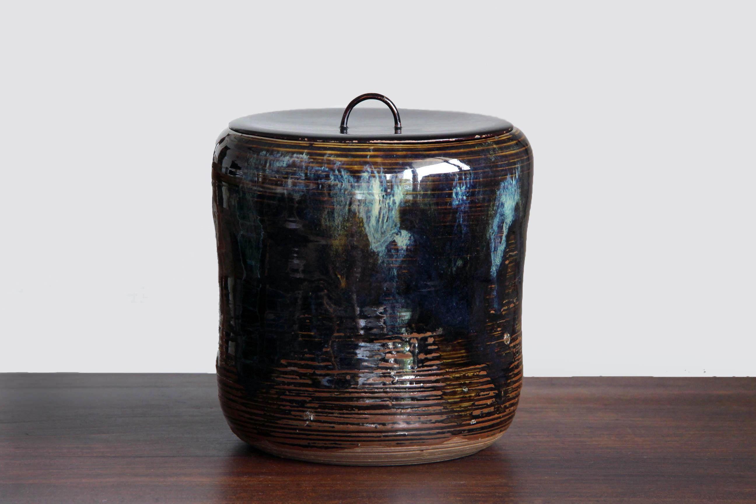 亀井味楽十三代作「水指」 ― 茶道のための伝統工芸品、高取焼 - Etsy 日本