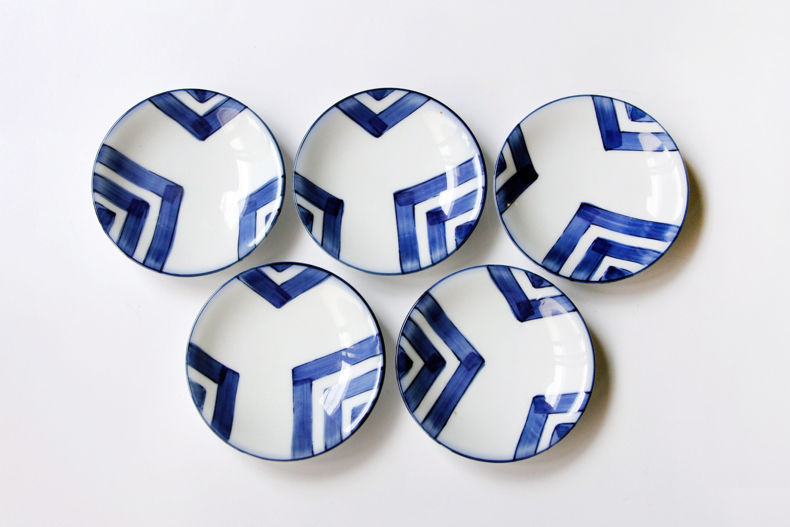 9.7cm / Vintage Japanese Tableware Ceramic Plate Japanese Etsy